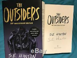 SIGNED S. E. HINTON IN PERSONTHE OUTSIDERS 50th ANNIVERSARY COLLECTOR'S EDITION