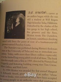 SIGNED S. E. HINTON IN PERSONTHE OUTSIDERS 50th ANNIVERSARY COLLECTOR'S EDITION