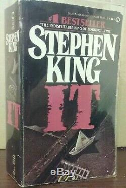 SIGNED STEPHEN KING IT Signet Paperback Book Rare Autographed Signature MOVIE