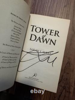 SIGNED Special Edition Tower Of Dawn 1st Print Sprayed Edges By Sarah J Maas