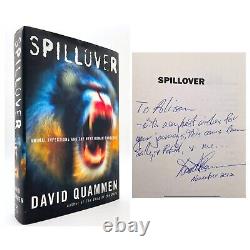SIGNED Spillover FIRST EDITION 1st Printing David QUAMMEN 2012