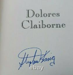 SIGNED Stephen King DOLORES CLAIBORNE Hardcover Book DJ First/1st $23.50 Movie