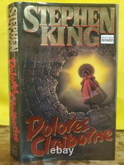 SIGNED Stephen King DOLORES CLAIBORNE Hardcover Book DJ First/1st $23.50 Movie