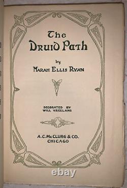 SIGNED, THE DRUID PATH, by MARAH ELLIS RYAN, HCDJ, 1917, 1st Edition, DRUIDISM