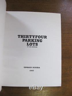 SIGNED THIRTYFOUR PARKING LOTS by Edward Ruscha 1974