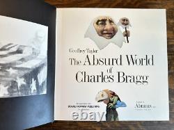 SIGNED The Absurd World Of Charles Bragg Leather Book 1st Edition Art Etching