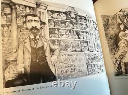 SIGNED The Absurd World Of Charles Bragg Leather Book 1st Edition Art Etching