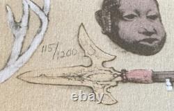 SIGNED The Absurd World Of Charles Bragg Leather Book 1st Edition Art Etching