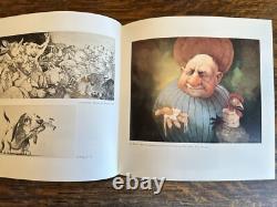 SIGNED The Absurd World Of Charles Bragg Leather Book 1st Edition Art Etching