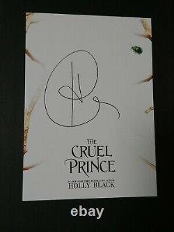 SIGNED The Cruel Prince UK 1ST/1ST author letter and Cardan print (Fairyloot)