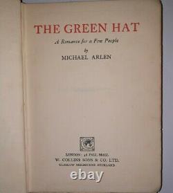 SIGNED The Green Hat By Michael Arlen 1924 First Edition