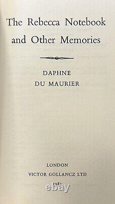 SIGNED The Rebecca Notebook, Daphne du Maurier. 1981 1st Edition. Scarce