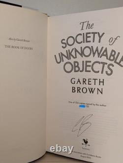SIGNED The Society of Unknowable Objects Gareth Brown 1st Ed Sprayed Edges HC
