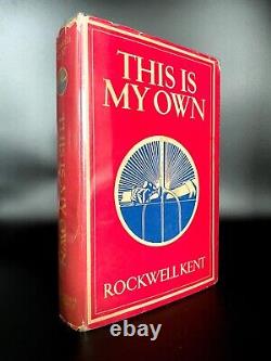 SIGNED This is My Own FIRST EDITION (thus) Rockwell KENT 1940