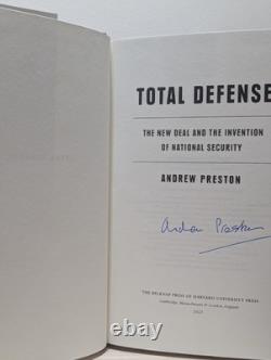 SIGNED Total Defense Andrew Preston 1st Edition 1st Printing HC Collectible