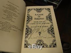 SIGNED True 1st/1st A Game of Thrones by George R R Martin 1996 Hardcover