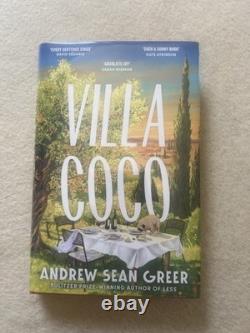 SIGNED Villa Coco Andrew Sean Greer 1st Ed Numbered Sprayed Edge HC Collectible