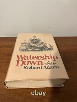 SIGNED Watership Down 1st Edition Richard Adams Very Nice Copy