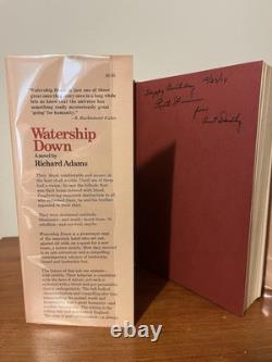 SIGNED Watership Down 1st Edition Richard Adams Very Nice Copy