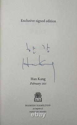 SIGNED We Do Not Part by Han Kang, 1st/1st, Nobel Prize Winner 2024, HARDCOVER