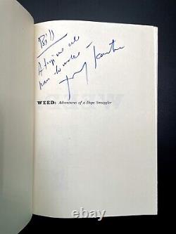 SIGNED Weed Adventures of a Dope Smuggler FIRST EDITION Jerry KAMSTRA 1974