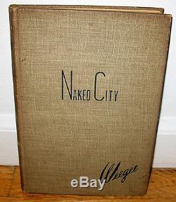 SIGNED Weegee Naked City Original 1945 HC Gravure Dust Jacket New York Photos