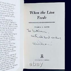 SIGNED Wilbur Smith WHEN THE LION FEEDS 1st UK edition Heineman EXTREMELY RARE