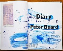 SIGNED With LARGE BLUE HANDPRINT PETER BEARD DIARY 1ST EDITION WithJACKET NICE