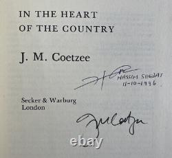 SIGNED X2 In the Heart of the Country, J. M. Coetzee. 1977 1st Edition. H Seedat