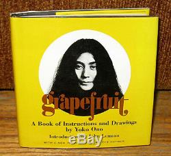 SIGNED Yoko Ono Grapefruit John Lennon A Book of Instructions and Drawings By