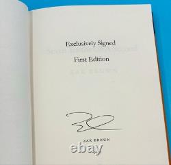 SIGNED Zak Brown Book Seven Tenths Of A Second 1st Edition Hardcover & COA Auto