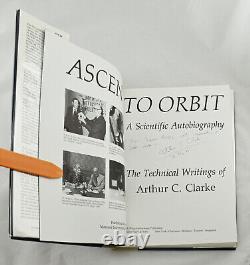 SIGNED to Head of NASA! Arthur C Clarke 1st/1st Ascent to Orbit James Beggs 1984