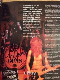SIGNED x14 Reckless Road Guns N' Roses Slash Rare Unread Marc Cantor Porath Lue