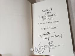 SONGS HUMPBACK WHALE Jodi Picoult SIGNED 1st Edition First Print NOVEL Fiction