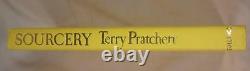 SOURCERY, Terry Pratchett, SIGNED (full name), UK 1st/1st, Like New, 1988
