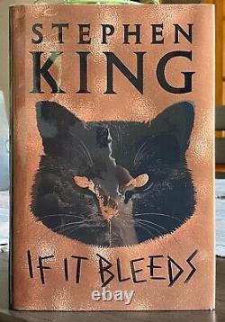 STEPHEN KING SIGNED IF IT BLEEDS 1ST Printing HCDJ GUARANTEED authentic Must see