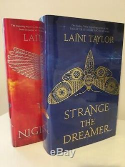 STRANGE THE DREAMER & MUSE OF NIGHTMARES, Laini Taylor SIGNED UK 1st/1st RARE