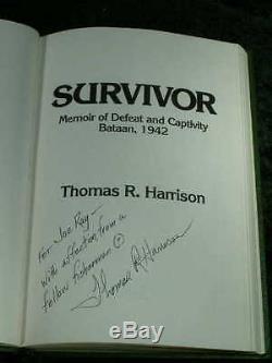 SURVIVOR WW II Bataan Battle Surrender Prison Camp POW Memoir SIGNED Philippines