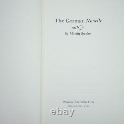 SWALES, Martin The German Novelle. 1977 1st Edition SIGNED