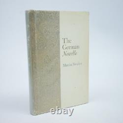 SWALES, Martin The German Novelle. 1977 1st Edition SIGNED