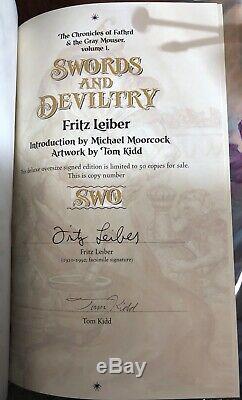 SWORDS AND DEVILTRY Fritz Leiber Centipede Press Deluxe Edition Signed