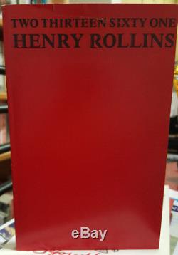 Sale Signed Henry Rollins Two Thirteen Sixty One Ltd. Ed 1984 Black Flag