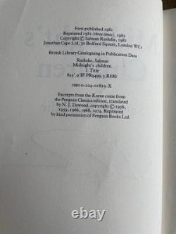 Salman Rushdie / MIDNIGHT'S CHILDREN Signed 1st Edition 1981 Hardback Rare