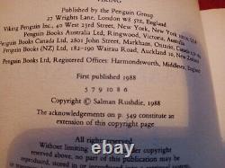 Salman Rushdie The Satanic Verses 1st printing 4th impression signed Viking 1998
