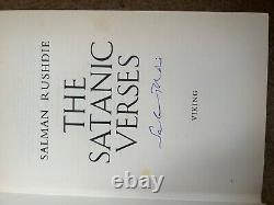 Salman Rushdie signed The Satanic Verses 1st edition, Viking Publishing 1988