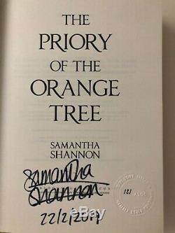 Samantha Shannon Priory of the Orange Tree Signed 1st UK Hardcover Limited New