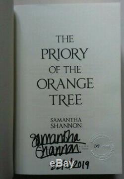 Samantha Shannon The Priory Of The Orange Tree. Signed/dated/ltd 203/500. H/b