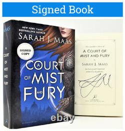 Sarah J Maas SIGNED 1/1 AUTOGRAPHED BOOK Court of Mist and Fury (Silver Flames)