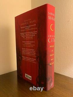 Sarah J. Maas SIGNED BOOK House of Earth and Blood Crescent City 1ST Hardcover