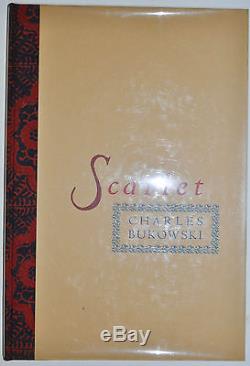 Scarlet By Charles Bukowski Signed Twicefirst Ed Limited